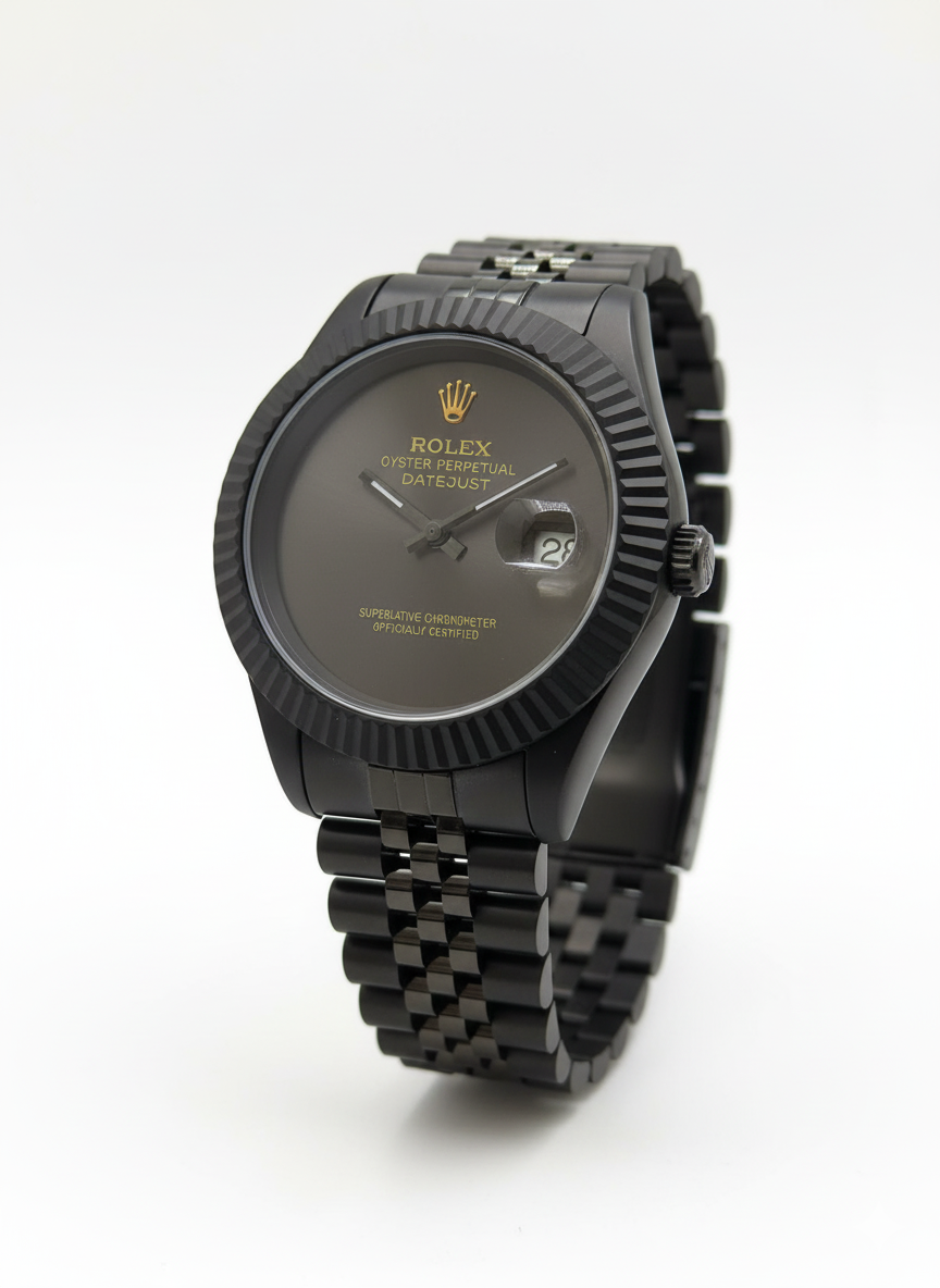 Rolex Oystersteel with Black Dial