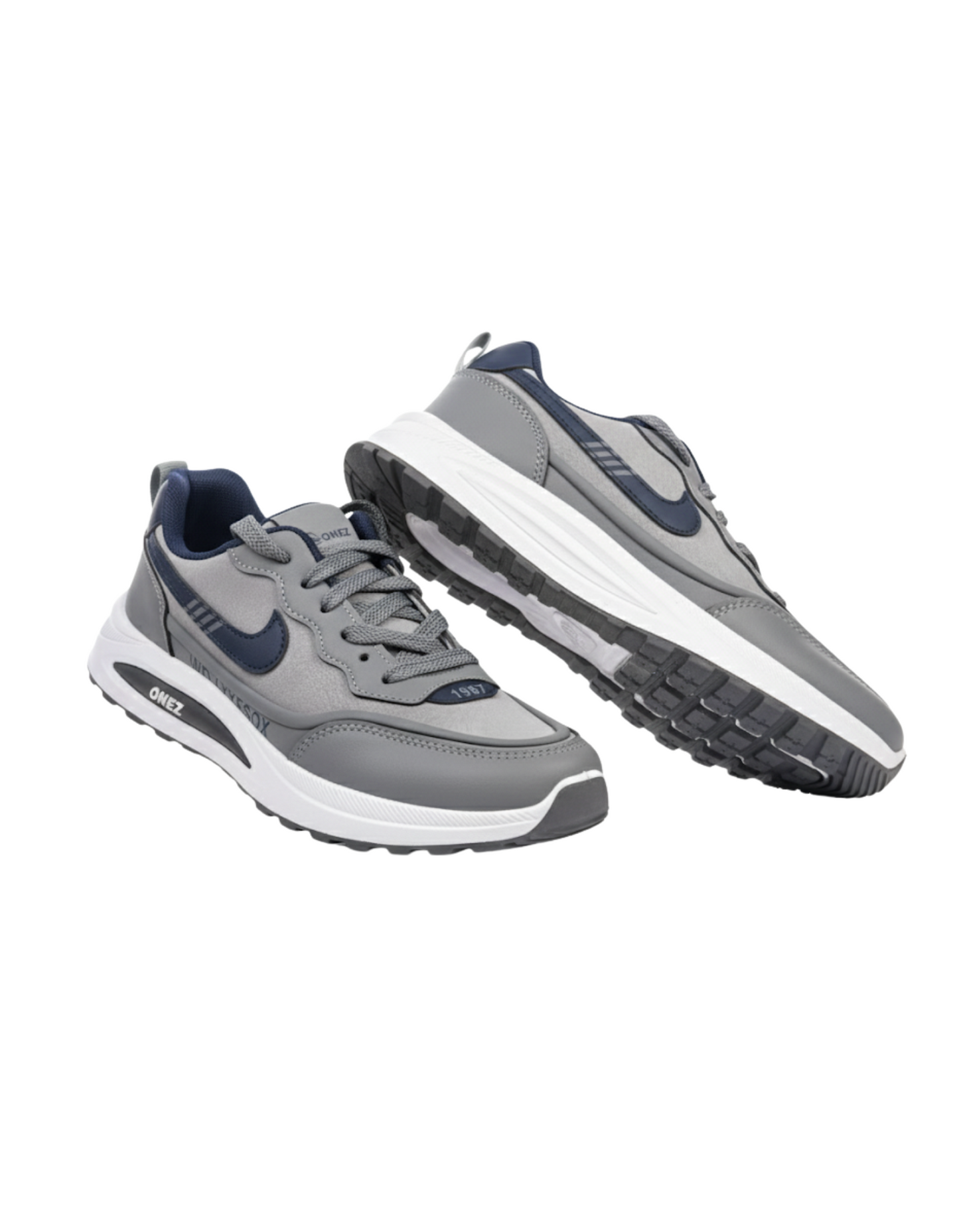 ONEZ 'Velocity 87' Runner - Grey & Navy