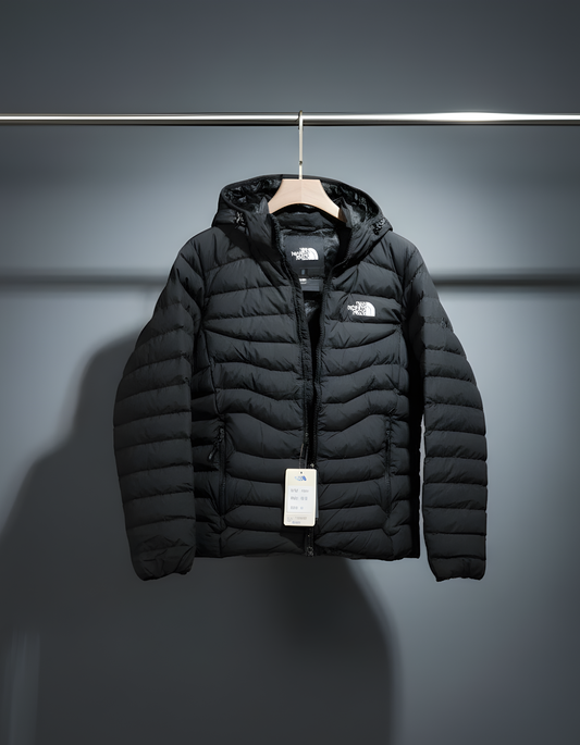 The North Face Men's/Women's Black Hooded Puffer Jacket