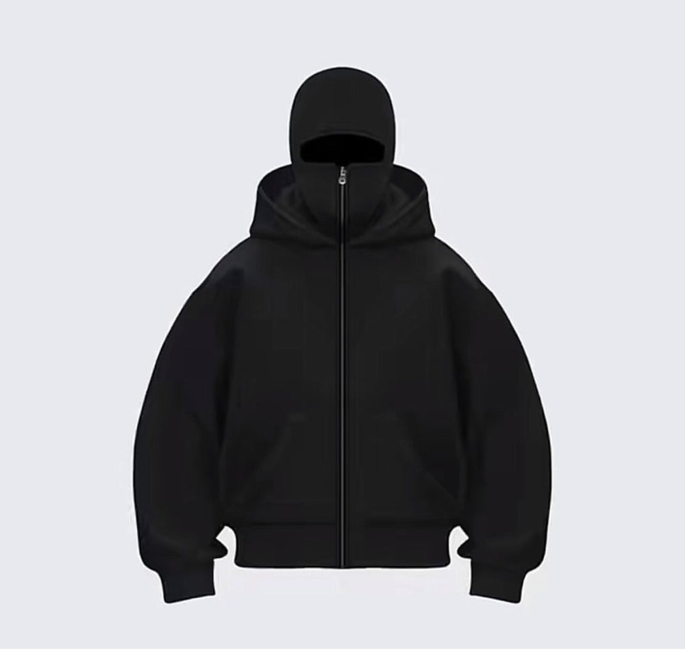 Balaclava Ninja Zipper Hoodie