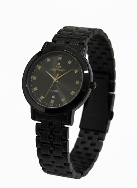 Luxury Black Obsidian Watch