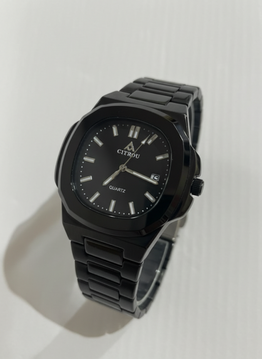 CITROU Stealth Black Quartz Watch