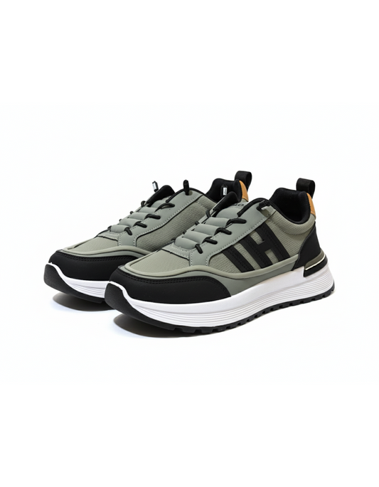 H-Sport 'Sentinel' Urban Trainer - Olive & Black