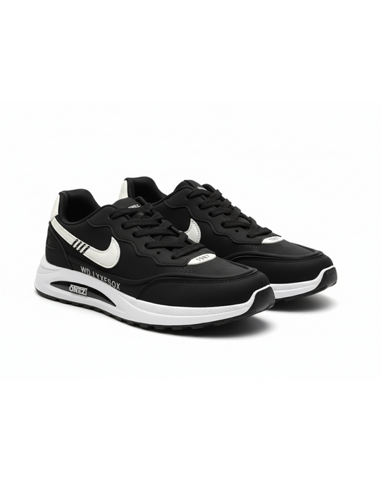 ONEZ 'Legacy Racer' Trainer - Black & White Contrast
