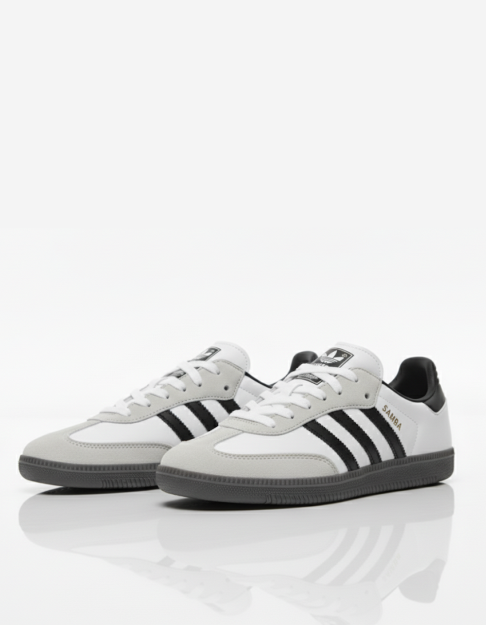 Adidas Samba Classic Trainer - White/Black/Grey | Heritage Icon, Premium Leather Build, and Versatile Style