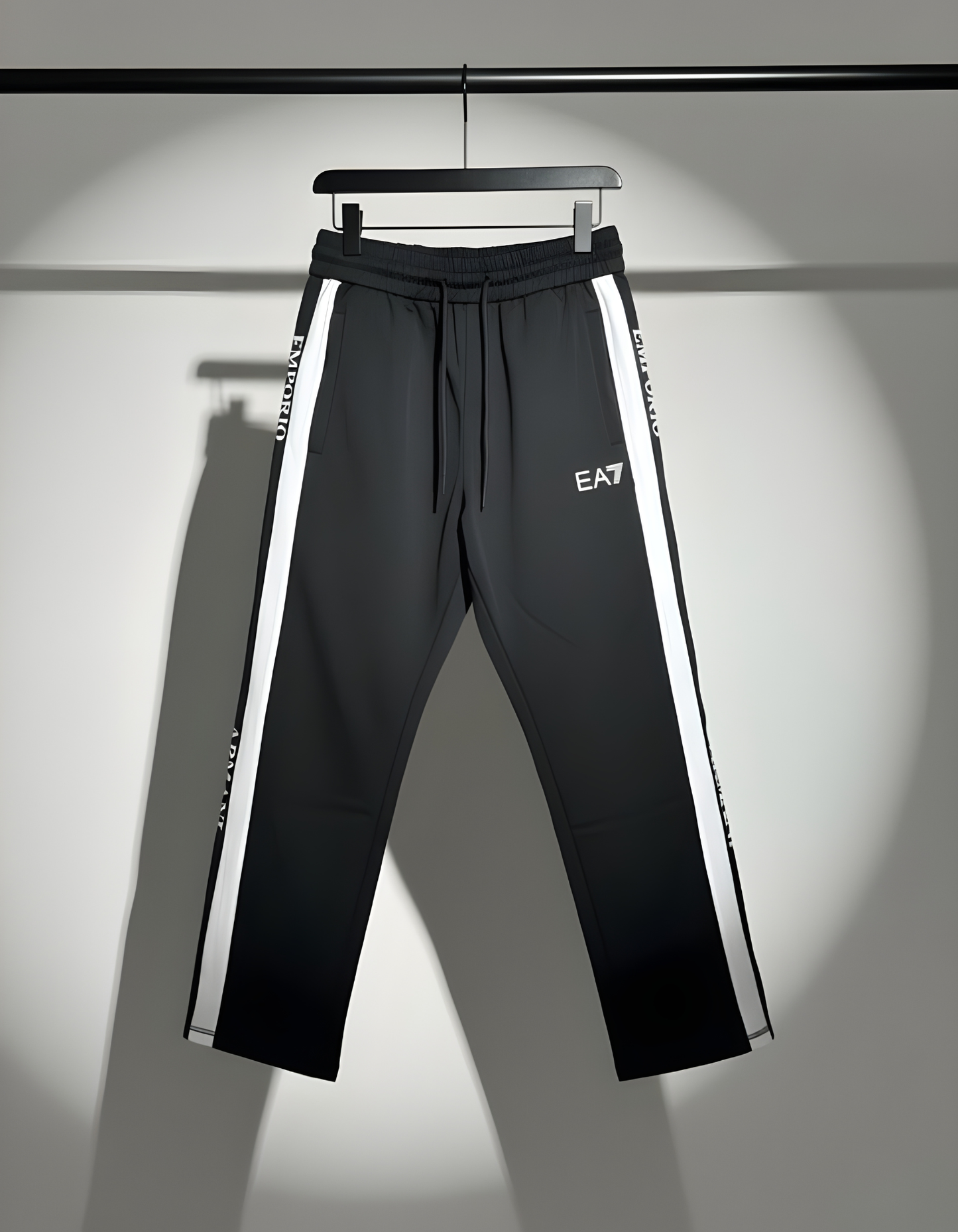 Armani EA7 Baggy Fit Black Track Trouser
